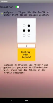 Braille Blindenschrift – Deutsch android App screenshot 1